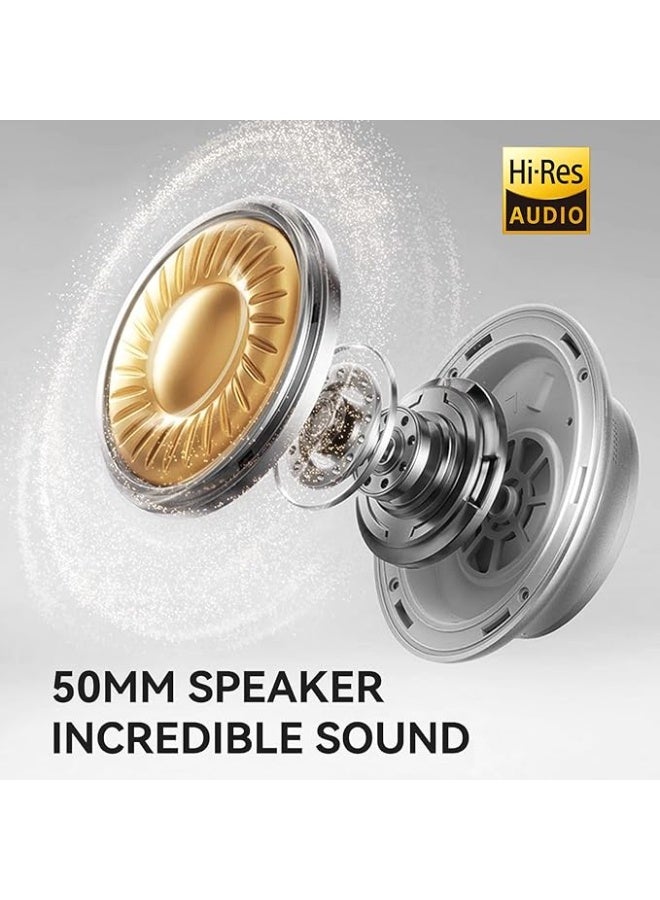 OneOdio Hi-Res Over Ear Headphones for Studio Monitoring and Mixing, Sound Isolation, Protein Leather Earcups, 50mm Driver Unit, Wired Headphones for AMP Guitar Keyboard (Pro-50 Black) - Image 3